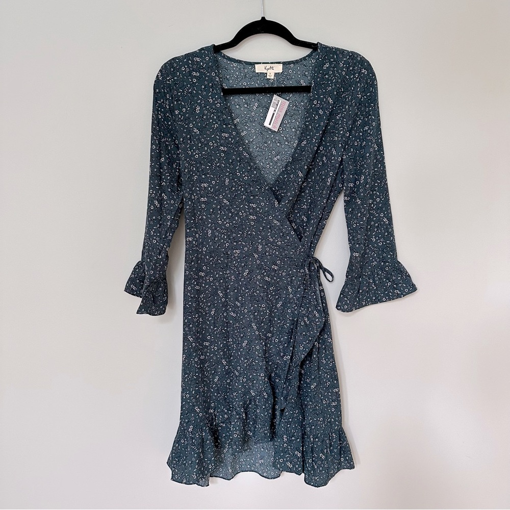 Floral wrap dress